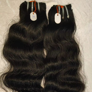 Extensiones de cabello humano virgen sin procesar indio cuerpo Natural paquete de ondas profundas sueltas cutícula alineada cabello Remy - Product Image 1