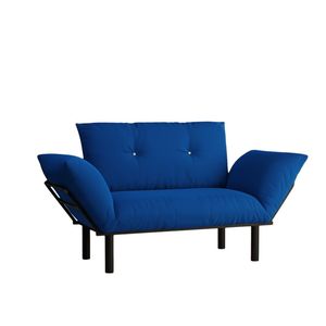 Ada Blue Love Seat elegante sedia da soggiorno - Product Image 4