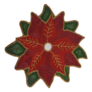 แผ่นรองจานลายเรียบแบบมีลูกปัด สำหรับตกแต่งบ้าน โต๊ะอาหาร งานเลี้ยง และงานแต่งงาน - Product Image 3