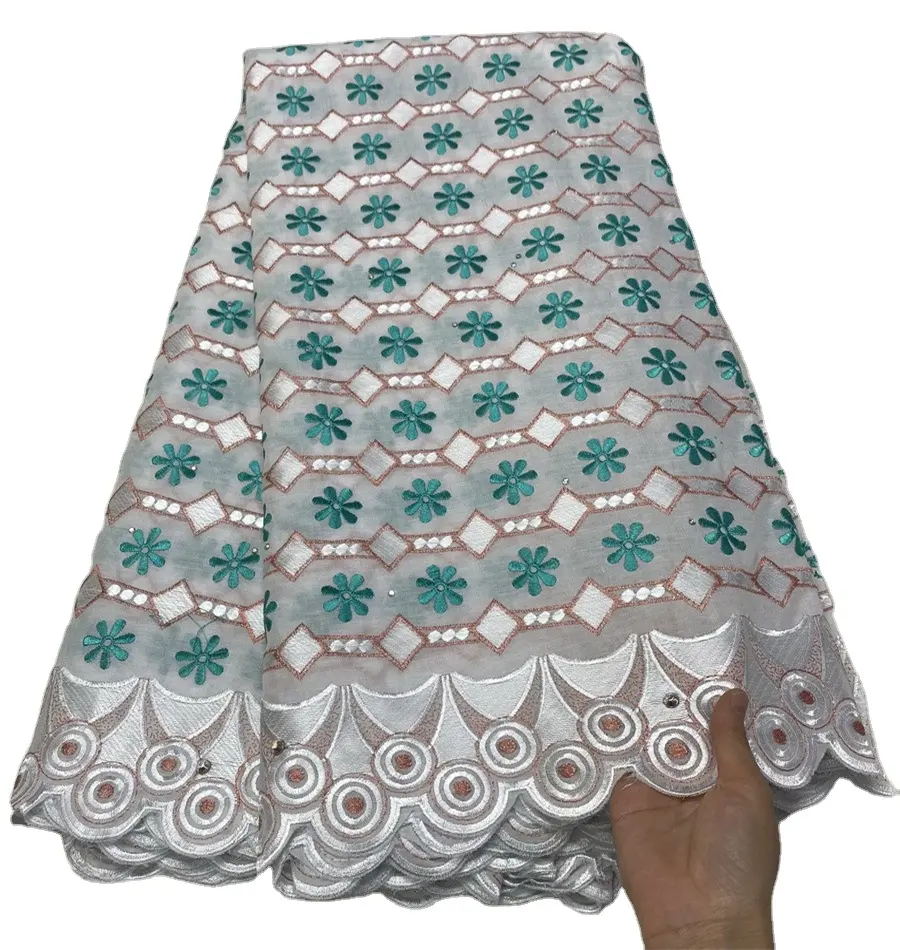 Limited quantity swiss lace fresh style voile lace flower pattern cotton lace for dress
