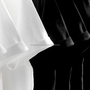 Camiseta de Cuello Redondo para Hombre, 240g, 100% Algodón, Color Sólido, Corte Regular, Sin Costuras, Antiencogimiento, Venta Caliente 2024 - Product Image 2