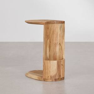 Mesita de noche de madera estructurada Vandana Amber 45x30 cm - Product Image 5