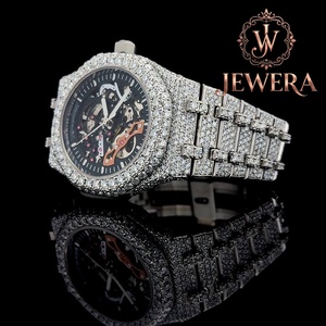Reloj de Lujo para Hombre, Más Vendido, de Acero Inoxidable con Moissanita y Aspecto de Diamante Brillante, para Bodas y Eventos de Moda - Product Image 2
