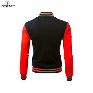 Veste universitaire en toile brodée sur mesure, 100 % coton, coupe-vent et respirante, pour le baseball et l'hiver – Vente en gros - Product Image 2