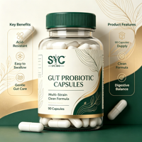 Complément Probiotique Naturel OEM pour Femmes Adultes – Santé Digestive et Défense Immunitaire Certifiée – 90 Capsules – Vente en Gros Marque Blanche