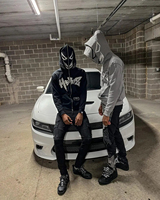 Sweat à capuche zippé double Y2K pour homme 2026 |   Pull imprimé à manches longues pour l'automne |   Niche Streetwear OEM