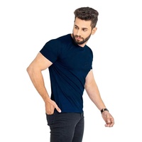 T-shirt Homme Tendance Léger 100% Polyester Coupe Slim Respirant Écologique Logo Gaufré Manches Courtes Marque Personnalisée Unique
