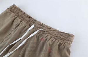 Men's Board Shorts Canvas Fabric Front Quick-dry Mid Drawstring Closure Hot Palm Print Summer Beach Casual Stylish <b>Knee</b> Length - Product Image 6