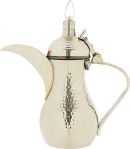 Pot à café arabe décoratif en métal, Dallah traditionnelle, récipient de service - Product Image 5
