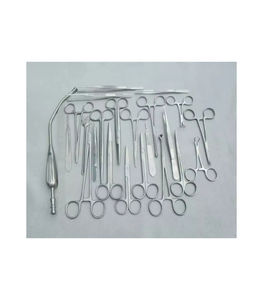 Juego de 23 Instrumentos de Cirugía General Veterinaria de Acero Inoxidable, Herramientas Quirúrgicas Manuales de Alta Calidad, Duraderas y Reutilizables, con Certificación CE e ISO - Product Image 1