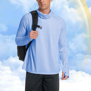 Sweat à capuche de pêche personnalisé OEM pour homme, imprimé par transfert thermique, respirant, manches longues, protection solaire UPF 50, haute performance - Product Image 4