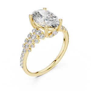 Women's 925 Sterling Silver Moissanite <b>Diamond</b> <b>Ring</b> Wholesale Engagement Jewelry OEM Supplier - Product Image 3