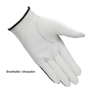 Gants de golf en cuir Cabretta durable avec impression personnalisée, en peau de mouton souple, avec protection respirante de la paume - Product Image 2