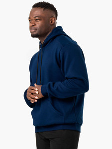 Men's Hoodie <b>Sweatshirts</b> Pullover Drop Shoulder 100% Cotton Solid Winter Fleece Regular Fit Custom Windproof Breathable - Product Image 6