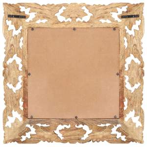 Incrustaciones Decorativas Medianas para Espejo de Madera de Mango Sólida Marrón Natural, Adorno Ornamental para Decoración del Hogar - Product Image 3