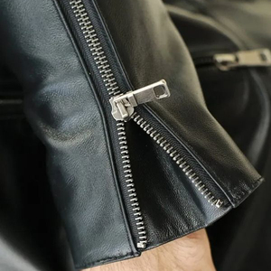 Stylish Men's Genuine Leather <b>Jacket</b> with Long Sleeve Latest Design High Quality Best Popular Style New Condition - Product Image 3