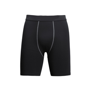 Men's Black Red Compression <b>Shorts</b> Quick Dry Elastic Waist Sporty Knitted Canvas Drawstring Mid Length 100% Cotton Color Blocked - Product Image 4