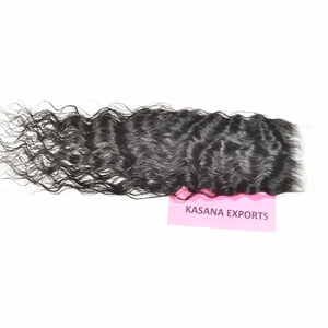 Extensiones de Cabello Indio 55 HD con Cierre de Encaje, Ondas Profundas Sueltas, 100% Cabello Humano Virgen Remy Indio, Color Negro Natural, Doble Capa - Product Image 5