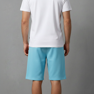 Men Fleece Short Relaxed Fit Casual Sweat Shorts Soft Cotton Fabric <b>Elastic</b> Waist Breathable Comfortable Gym and online sale - Product Image 5