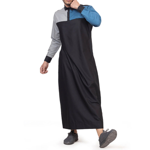 New Design <b>Men's</b> Autumn Thermal Plus Size Breathable Islamic Modest Eid Party Solid High Street Abaya Long Sleeve High-quality - Product Image 4