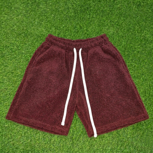 Shorts streetwear en vrac pour hommes, shorts de détente en tissu tricoté doux au toucher pour un usage quotidien et tendance - Product Image 5
