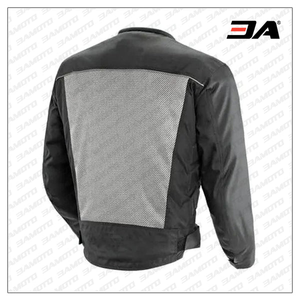Chaqueta de Motociclismo de Cuero Vacuno Genuino Personalizada para Hombre, Equipo de Protección Nivel 2 CE con Protección para la Espalda - Product Image 2
