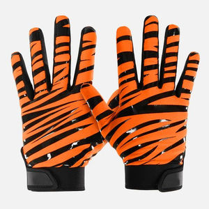 Gants de football américain sur mesure en gros, respirants, avec dos sublimé, paumes confortables à grip en silicone, pour joueurs professionnels - Product Image 2