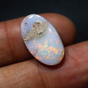 Opale naturelle australienne de 8 carats, opale de Coober Pedy, pierre précieuse en vrac, opale rouge feu, faite à la main pour la fabrication de bijoux - Product Image 4