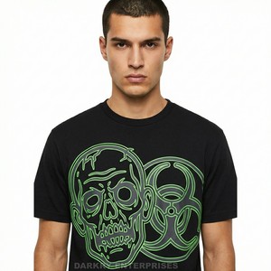 เสื้อยืดกราฟิกสีเทาเข้มแบบกำหนดเองสำหรับผู้ชาย พิมพ์ลาย Apocalypse Now เสื้อยืดผ้าฝ้ายลายกราฟิก Nuclear Blast สไตล์สตรีทแวร์ ดีไซน์วินเทจขาดๆ - Product Image 4