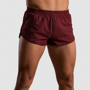 Wholesale Men's Solid Color Quick Dry Knitted Sport Shorts Mid Waist Elastic Waist With Pockets Teal Green Knitted Shorts - Product Image 5