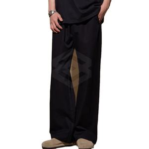 Custom Made <b>High</b> Quality Men Flare <b>Trouser</b> <b>Elastic</b> <b>Waist</b> Casual Breathable Cotton New Arrival Made in Pakistan - Product Image 4