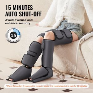 3 modalità 3 intensità massaggiatore a compressione d'aria con gamba completa per il rilassamento del ginocchio del polpaccio del piede ottimo regalo per alleviare il dolore mamma/papà - Product Image 5