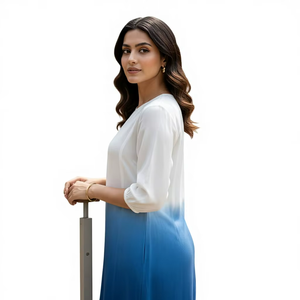 Salwar Kameez de Rayón Tie Dye para Mujer - Ropa Informal para Fiestas, Bodas, Playa, Cómoda, Premium, para Todas las Temporadas, Corte Regular - Product Image 1