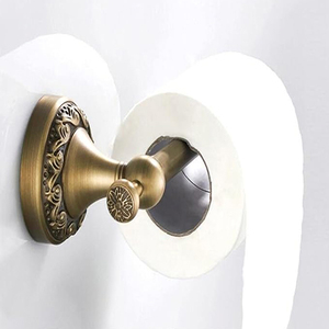 Hot Selling Toilet Paper <b>Holder</b>, Bathroom Toilet Paper Roll <b>Holder</b> Antique Bronze Brass Wall Mounted Bathroom Hardware <b>Holder</b> - Product Image 2