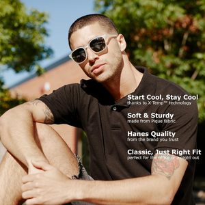 Polo en coton uni pour homme, manches courtes, coupe classique, boutons, col blanc, marron - Product Image 6