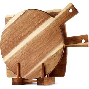 Tabla de Cortar Personalizada de Madera de Acacia y Mármol con Asa, Bloque de Cortar Personalizable con Grabado Láser - Product Image 5