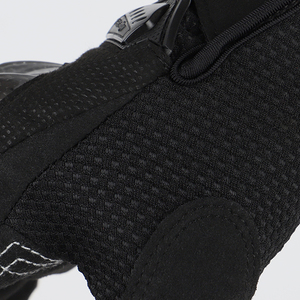 Gants de course à doigts complets avec protection de paume en fibre de carbone, respirants, anti-UV, antidérapants, pour motocross en extérieur, unisexe, avec fermeture auto-agrippante - Product Image 6