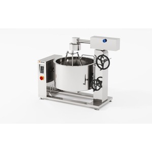 Olla de vapor rotatoria con inducción y camisa térmica Amicook 380V/440V, modelo para estufa de gas, con motor preciso para cocción saludable de pasta. - Product Image 5