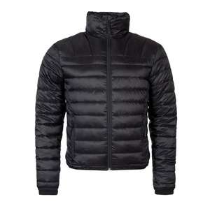 Blouson matelassé imperméable personnalisable en gros, chaud et rembourré, style urbain, délavé, unisexe, à col montant et à capuche - Product Image 6