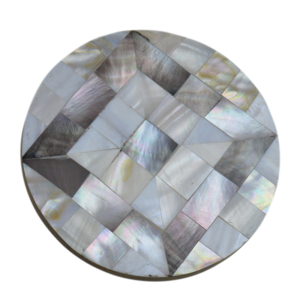 แผ่นรองแก้วและแผ่นรองจาน ของตกแต่งบ้าน ของตกแต่งโต๊ะอาหารและร้านอาหาร ชุดแผ่นรองแก้วไม้ทรงกลมแบบแบน - Product Image 1