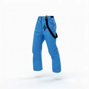 Nouveau pantalon de ski pour homme, 100% polyester, teinture unie, imperméable 10 000 mm, isolation en polaire 240g, fermeture à scratch, personnalisable - Product Image 5