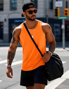 Camiseta sin mangas clásica para hombre, tejido suave, transpirable, textura ligera, ajuste relajado, movimiento fresco, elasticidad suave, comodidad diaria, forma moderna - Product Image 3