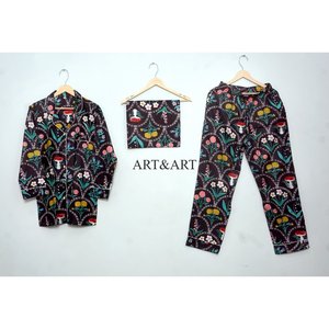 Conjunto de Pijama con Estampado Floral para Mujer, Ropa de Dormir de Algodón, Pantalones de Pijama para Mujer, Camisas de Manga Larga, Pijama Combinado - Product Image 6