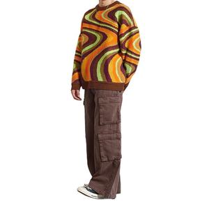 Custom LOGO <b>Men</b> Sweater Jacquard Pattern Knitwear Crew Neck <b>Pullover</b> Casual Knitted Jumper Winter Cartoon Graphic Custom Sweater - Product Image 6