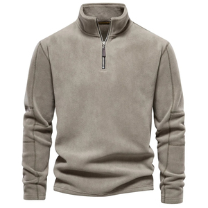 Sweat-shirts d'hiver personnalisés avec logo, prix de gros, pour hommes, fitness, nouvelle mode, imprimés par transfert thermique, 100% polyester polaire - Product Image 1