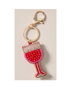 Good Quality Fine Bead Keyrings for Bag Car Accessories Colorful Seed Beads Hanging Promotional Beaded Keychain - Product Image 4