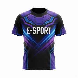 Maillot de jeu E-Sport par sublimation, maillot d'équipe E-Sport personnalisé, respirant, à manches courtes, vêtements de jeu compétitifs performants - Product Image 1