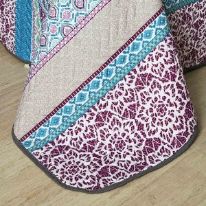 ผ้าคลุมเตียง ผ้ากำมะหยี่ ปักลาย ปักโลโก้ตามสั่ง 300 เส้นด้าย บริการ OEM คุณภาพสูง ทันสมัย กันน้ำ - Product Image 2