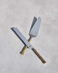 Juego de Servidor de Pastel de Boda de Acero Inoxidable, Cuchillo Elegante para Pastel y Herramientas para Servir Postres para Eventos de Recepción - Product Image 6