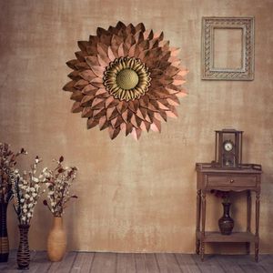 Metal Designer <b>Flower</b> <b>Wall</b> Decor Elegant Floral <b>Wall</b> Art for Living Room Bedroom Office Home Decoration - Product Image 5